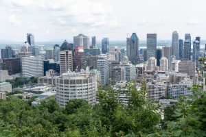 View of Montreal from Mont Royal Park