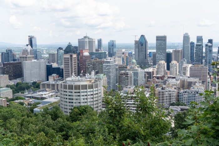 View of Montreal from Mont Royal Park