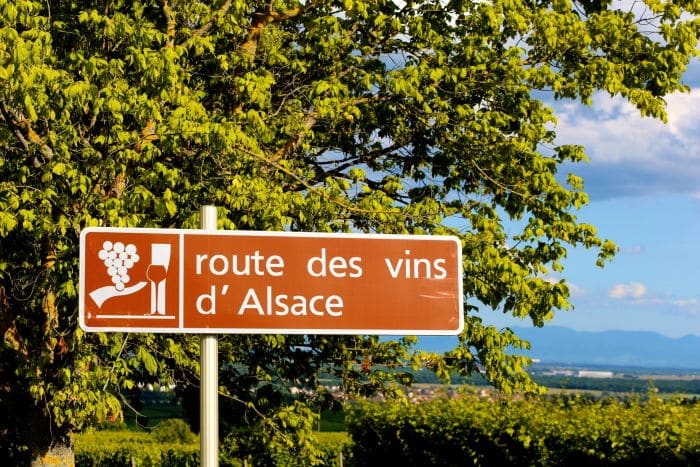 Alsace Wine Route Sign