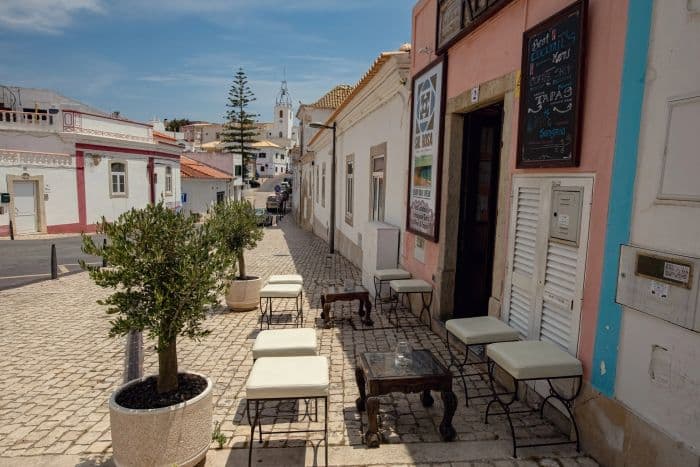 Cafe in Albufeira's Old Town