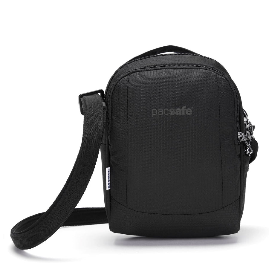 Pacsafe Metrosafe LS100 Crossbody Anti-Theft Messenger Bag - Black - Front