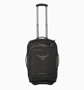 Osprey Transporter 40L Wheeled Duffel Bag - Black Front