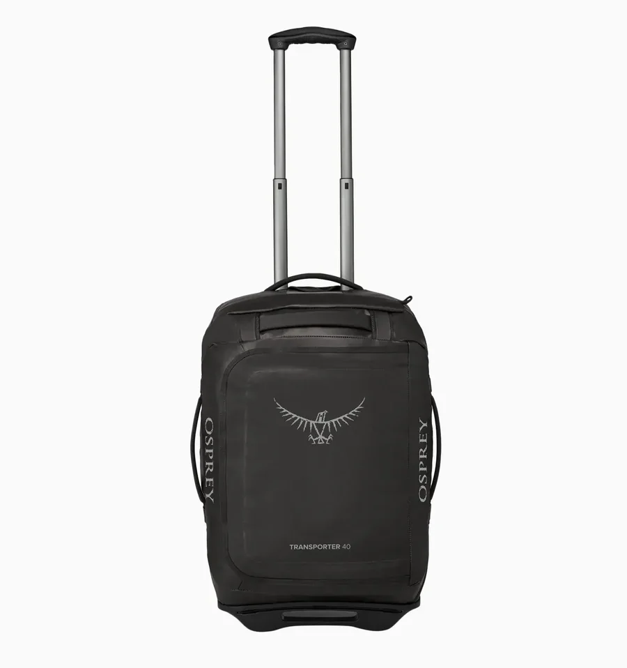 osprey transporter wheeled duffle 40l black
