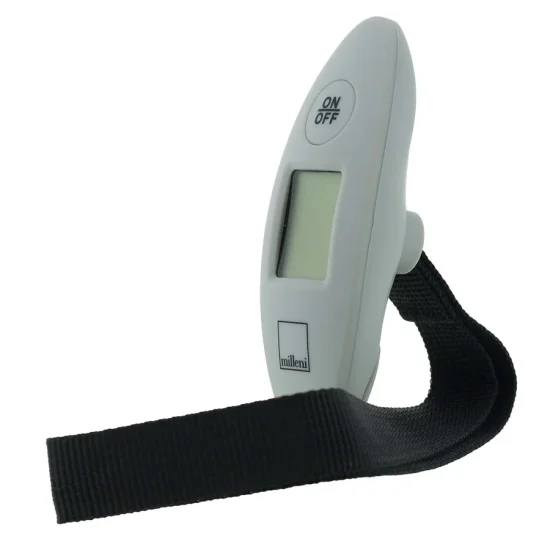 Milleni Handheld Digital Luggage Scales for Travel - Grey - Side