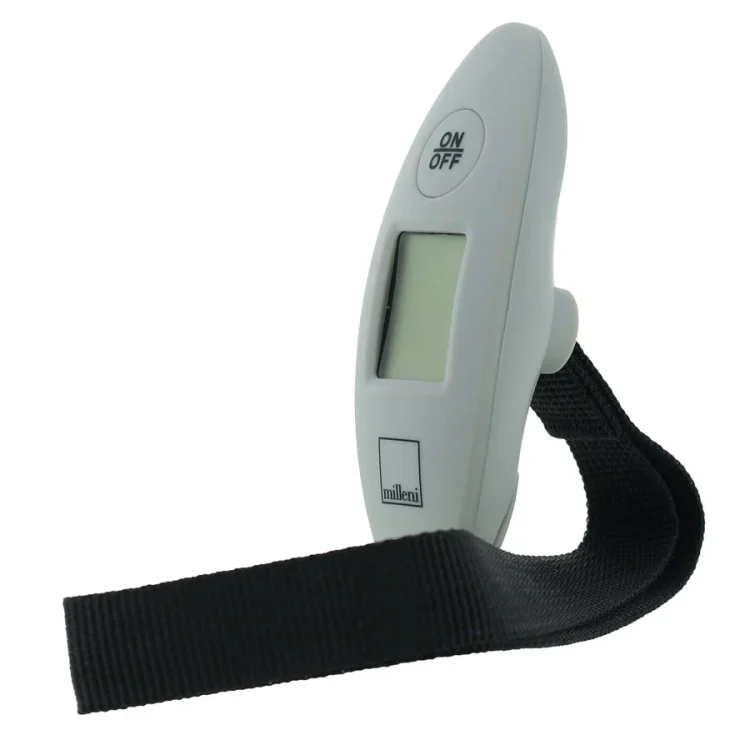 Milleni Handheld Digital Luggage Scales for Travel - Grey - Side