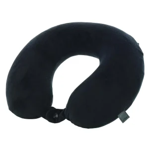 Milleni Memory Foam Travel Neck Pillow - Black - Front