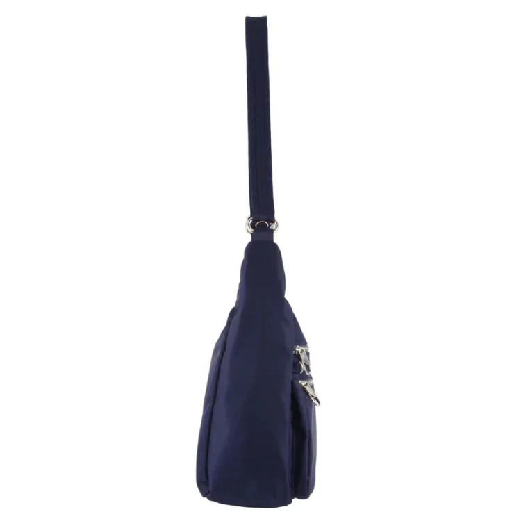 Pierre Cardin Anti-Theft Crossbody Bag - Navy - Side