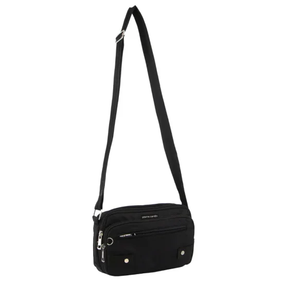Pierre Cardin Casual Anti-Theft Crossbody Bag - Black