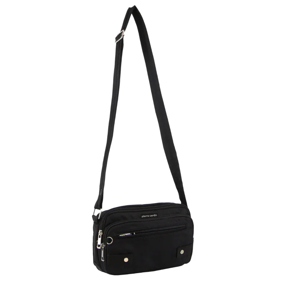 Pierre Cardin Casual Anti-Theft Crossbody Bag - Black