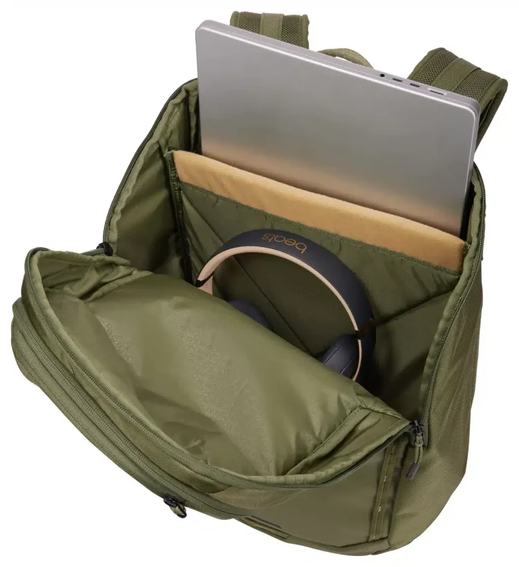 Thule Chasm 26L Laptop Backpack - Olivine - Open