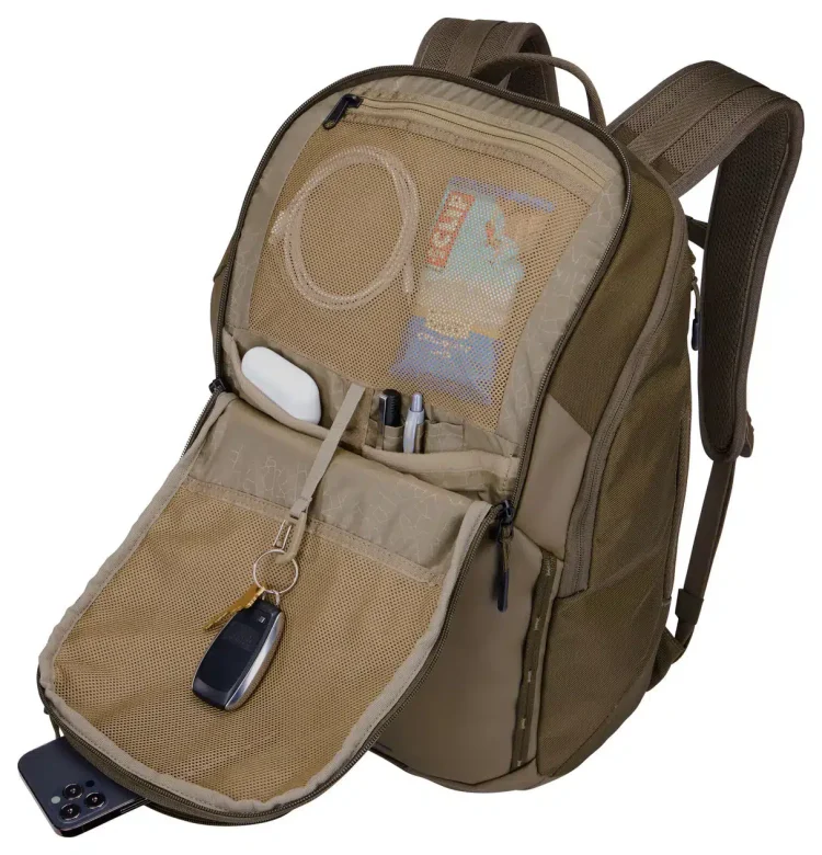 Thule Chasm 26L Laptop Backpack - Khaki - Open