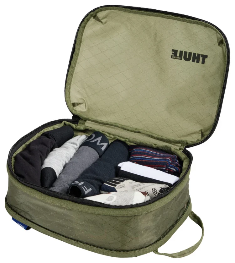 Thule Small Compression Packing Cube - Soft Green (26x18x11cm) - Open