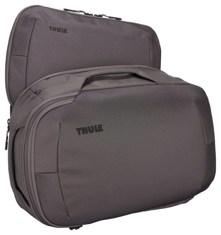 Thule Subterra 40L Convertible Carry-On Backpack/Duffle - Vetiver Gray - Open