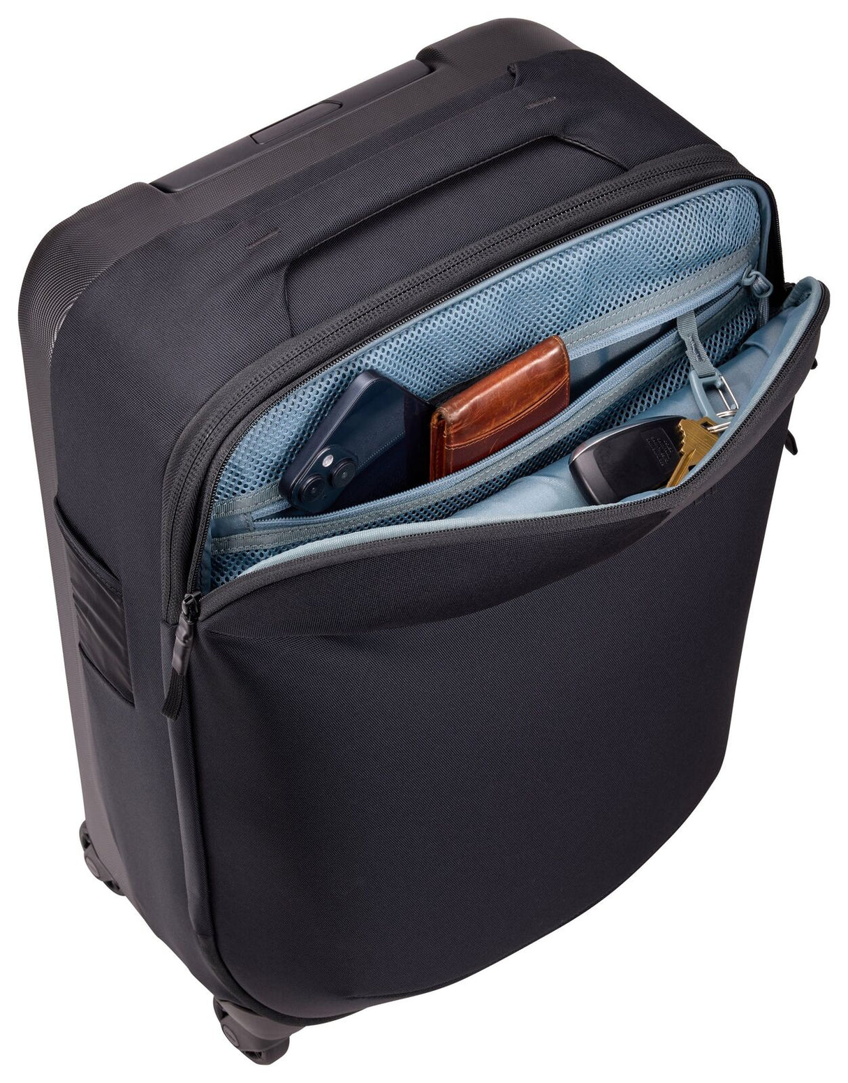 Thule Subterra Carry-On Spinner 35L Suitcase - Black Top Open