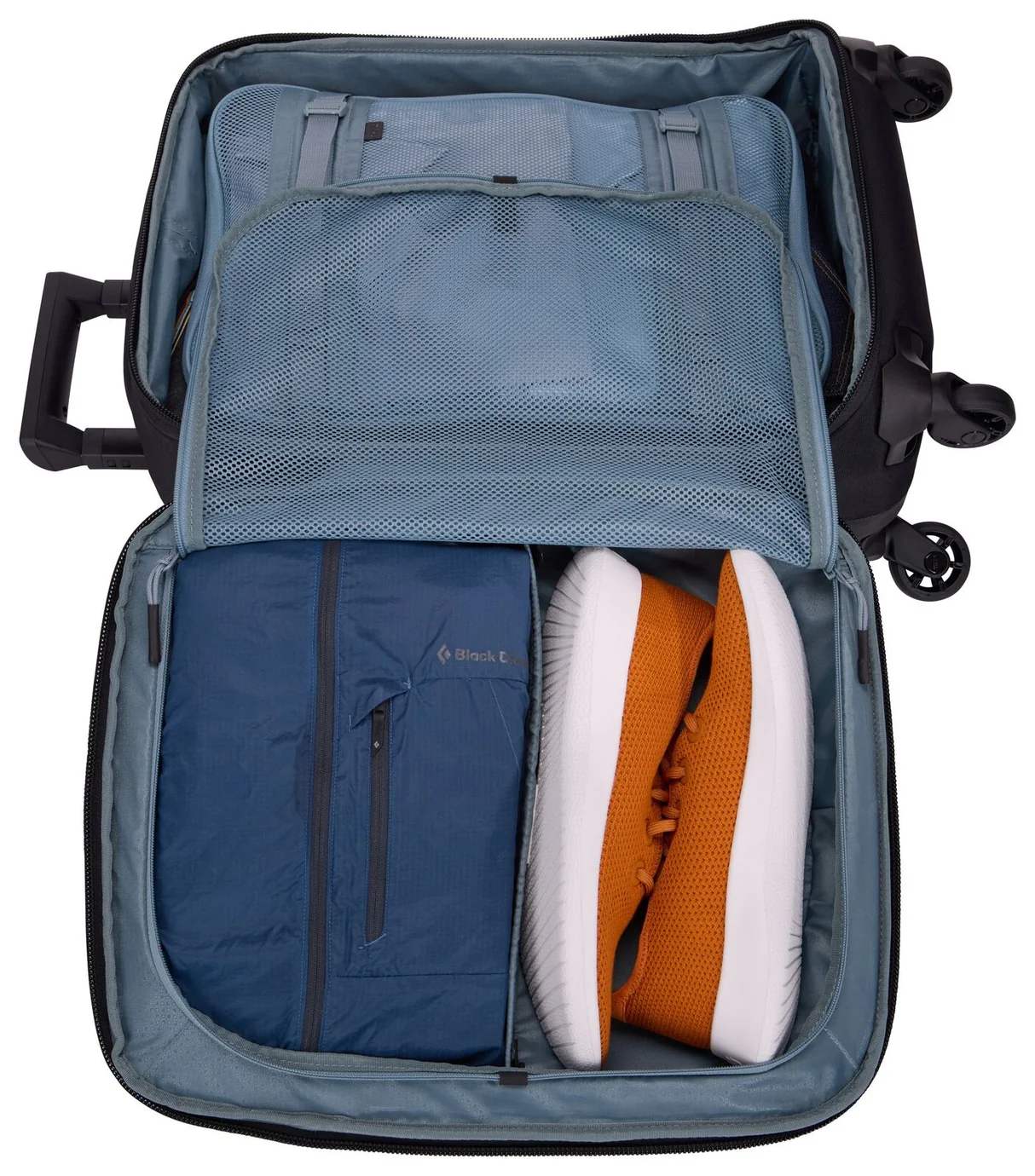 Thule Subterra Carry-On Spinner 35L Suitcase - Black Open Flat