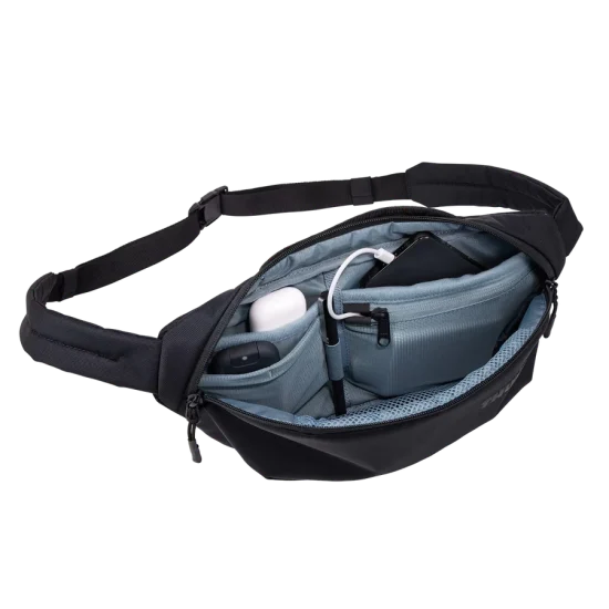 Thule Subterra Sling Bag (Crossbody Bum Bag) - Black Open