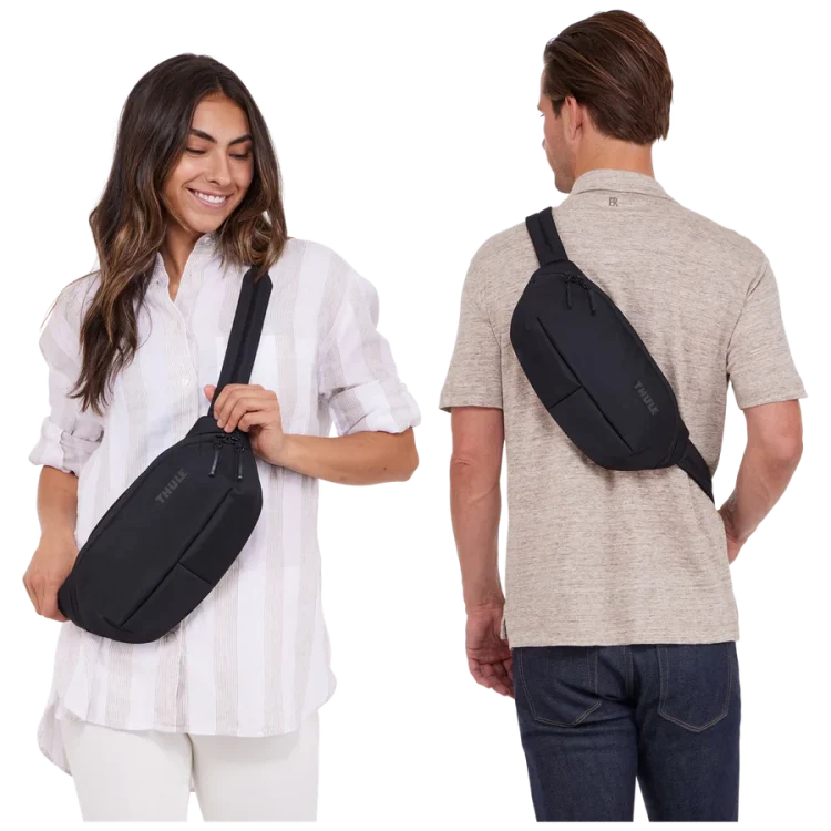 Thule Subterra Sling Bag (Crossbody Bum Bag) - Black Worn