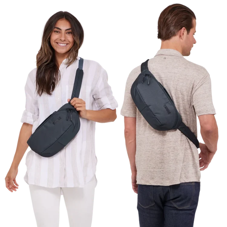Thule Subterra Sling Bag (Crossbody Bum Bag) - Dark Slate Worn