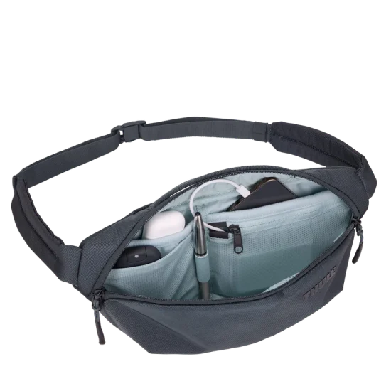 Thule Subterra Sling Bag (Crossbody Bum Bag) - Dark Slate Open