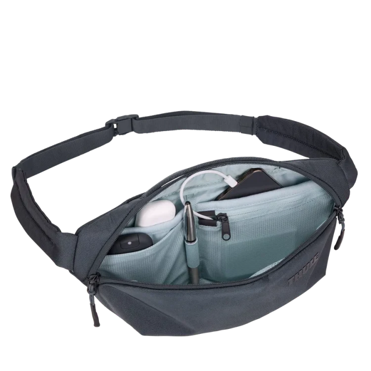 Thule Subterra Sling Bag (Crossbody Bum Bag) - Dark Slate Open