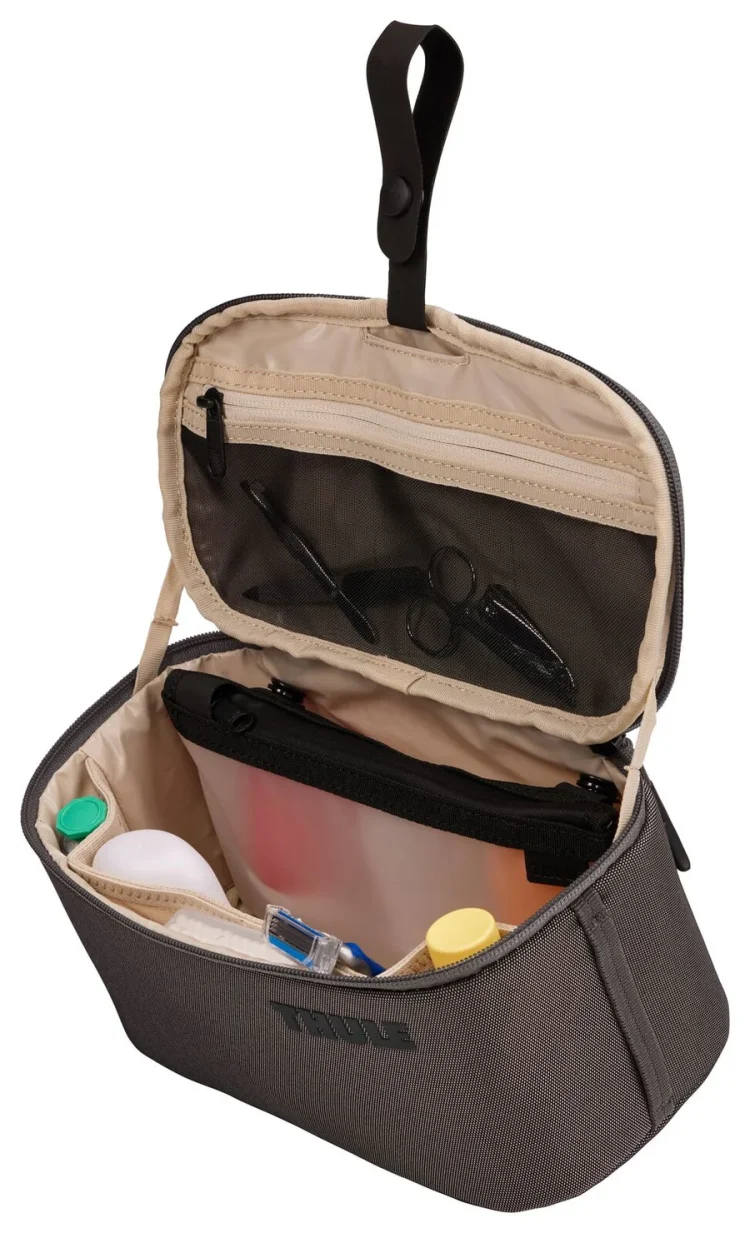 Thule Subterra Wipeable Toiletry Bag - Vetiver Gray Hanging