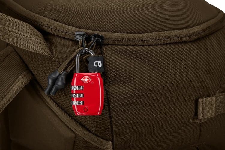 Thule Landmark 60L Travel Backpack with Daypack - Deep Khaki Zips