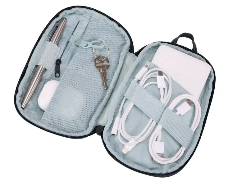 Thule Subterra Powershuttle Travel Tech Organiser (Small) - Dark Slate Open