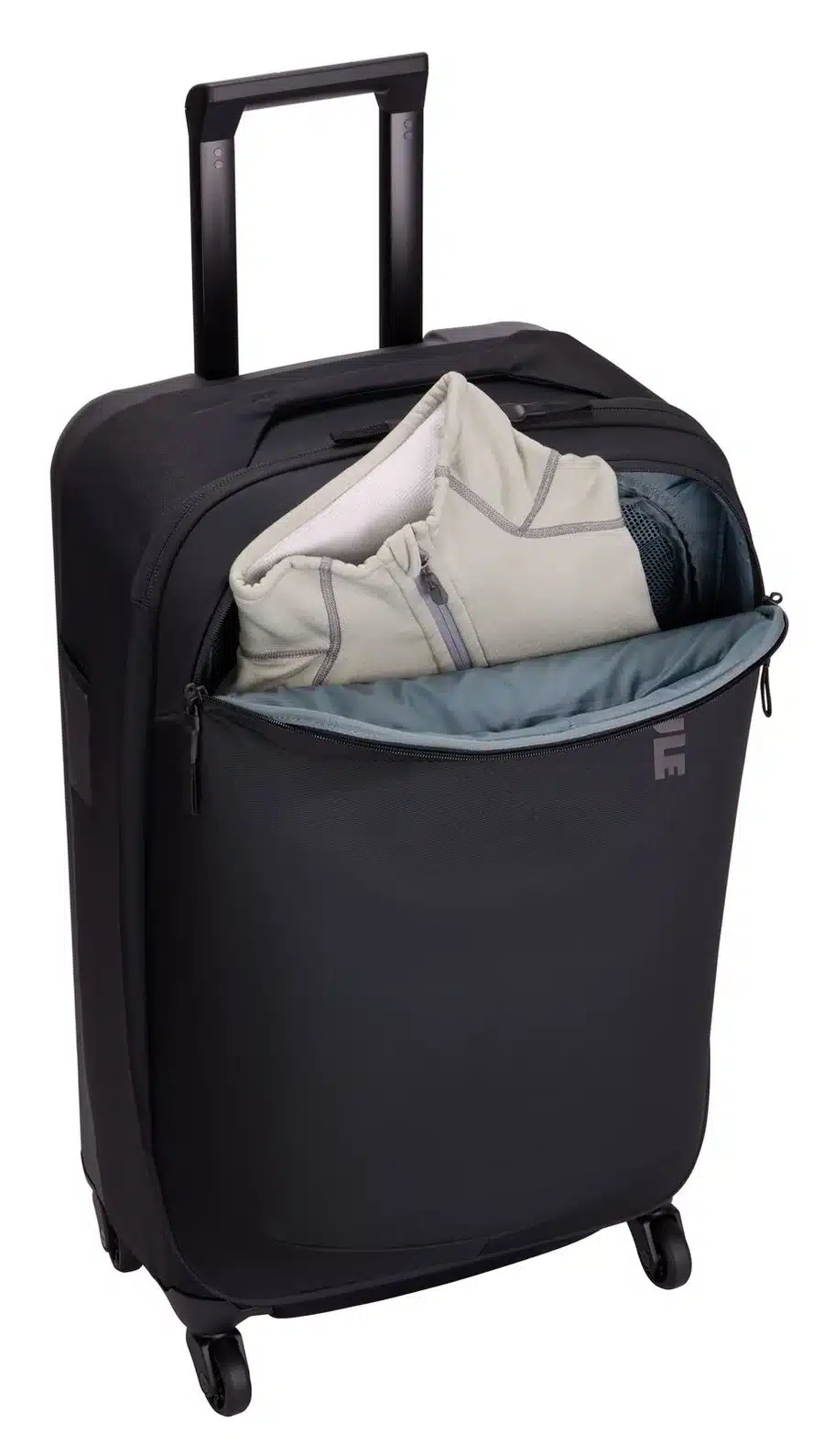 Thule Subterra Checked Spinner 65L Suitcase - Black Open Front
