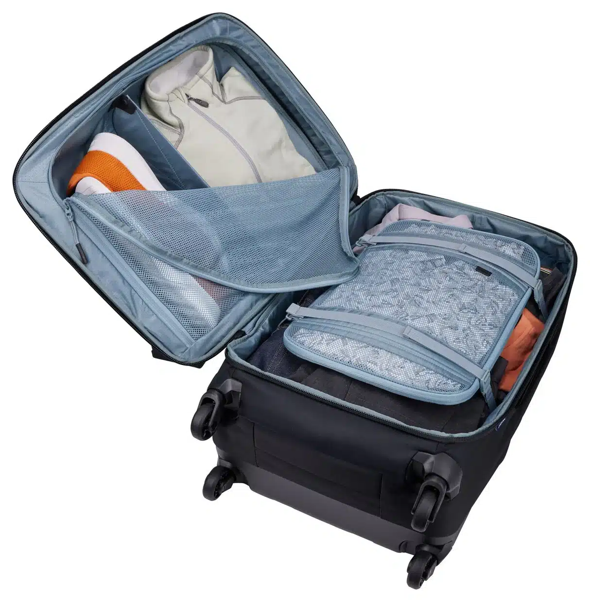 Thule Subterra Checked Spinner 65L Suitcase - Black Open